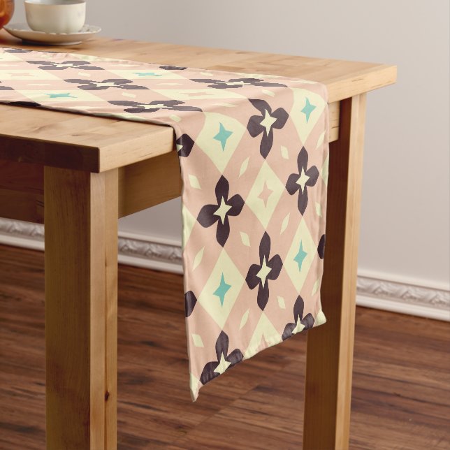Caminho De Mesa Pequeno Seamless geometric floral  pattern (No Local)