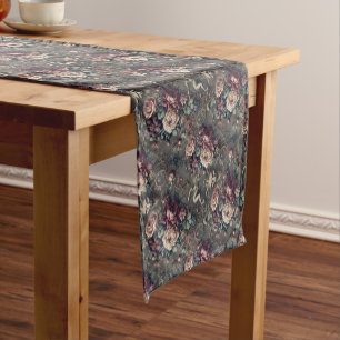 Caminho De Mesa Pequeno Seraph Hunting - Design floral gótico