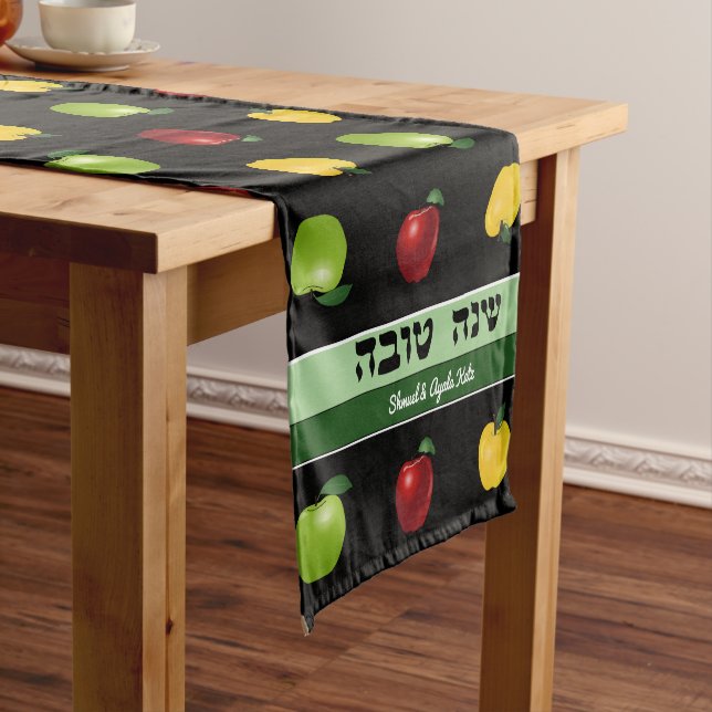Caminho De Mesa Pequeno Shanah Tovah Apple Personalizou Mesa Runner (No Local)