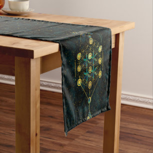 Caminho De Mesa Pequeno Símbolo sagrado decorativo da geometria