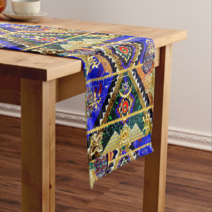 Caminho De Mesa Pequeno Símbolos Abstrato Afrocentricos