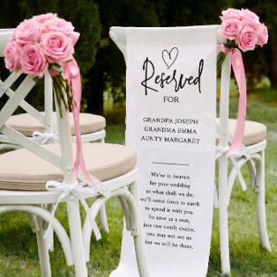 Caminho De Mesa Pequeno Sinal de Tecido Personalizado para Cadeira de Memó