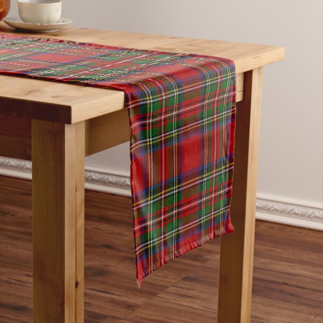 Caminho De Mesa Pequeno Stewart Royal Tartan (No Local)