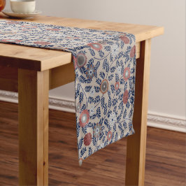Caminho De Mesa Pequeno Stunning Teal and Magenta Foliage Pattern