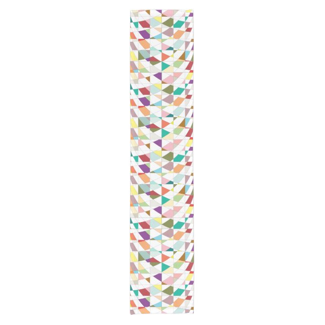 Caminho De Mesa Pequeno Tapeçaria com abstrato de cores (Frente)