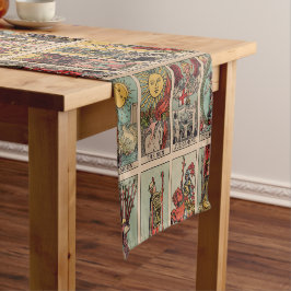 Caminho De Mesa Pequeno Tarot Cards Tablecloth Runner - Vintage Tarot