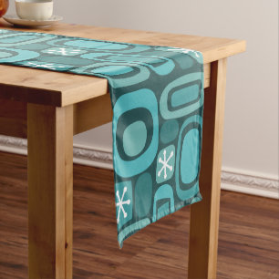 Caminho De Mesa Pequeno Teal de Pedras da Era Atômica