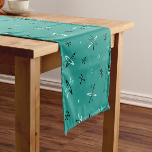Caminho De Mesa Pequeno Teal de Starbursts de Idade Atômica