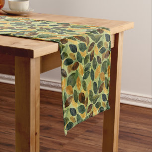 Caminho De Mesa Pequeno Tendência pasta mole pasta de folhas amarela-amare