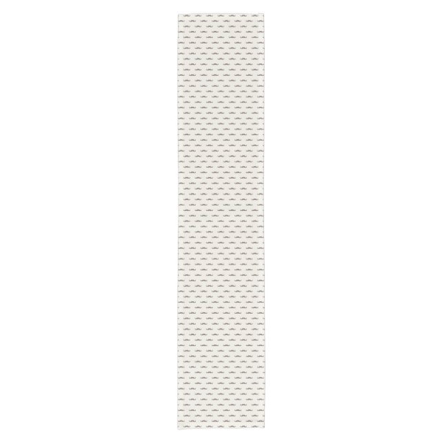 Caminho De Mesa Pequeno Teste padrão 3 do hipster do bigode (Frente)