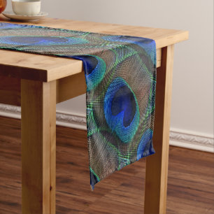 Caminho De Mesa Pequeno Teste padrão bonito à moda lunático da pena do