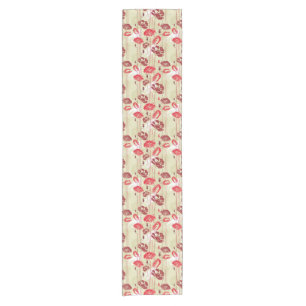 Caminho De Mesa Pequeno Teste padrão floral 2 da elegância abstrata
