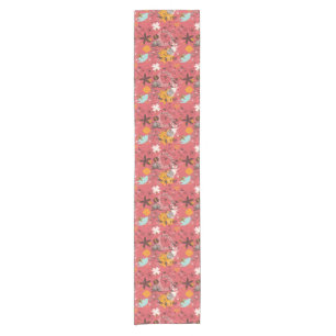 Caminho De Mesa Pequeno Teste padrão floral retro 6