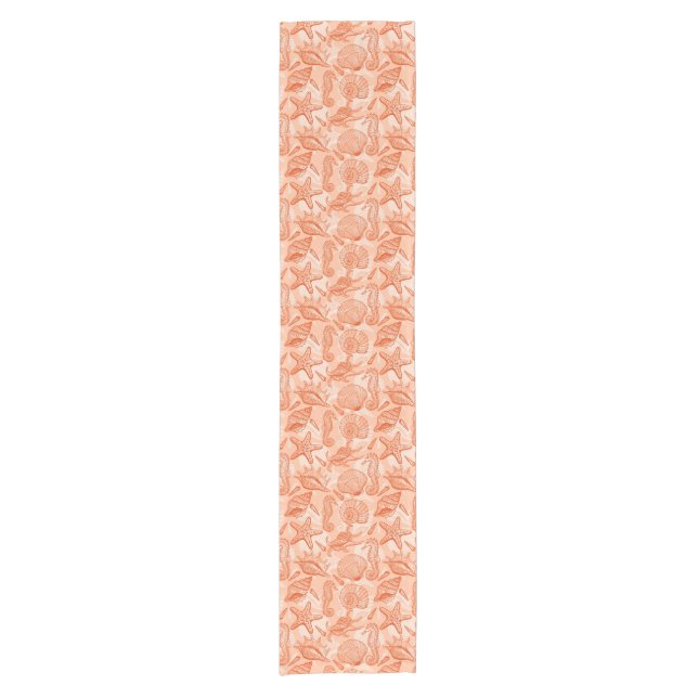 Caminho De Mesa Pequeno Teste padrão tirado mão do mar (Frente)