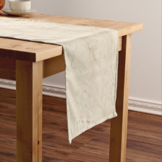 Caminho De Mesa Pequeno Textura de Mármore Suave Estética Contemporânea El