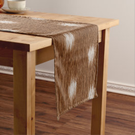 Caminho De Mesa Pequeno Textura Moderna de Pele de Veado Elegante