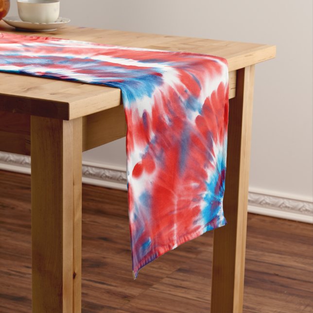 Caminho De Mesa Pequeno Tie-Dye (No Local)