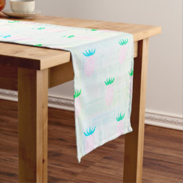 Caminho De Mesa Pequeno Toalha de Mesa Aqua Abacaxi Rosa Festa de Verão