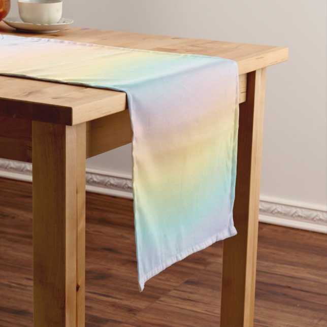 Caminho De Mesa Pequeno Toalha de Mesa Colorida Arco-íris (No Local)