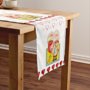 Caminho De Mesa Pequeno Toalha de Mesa Corrida Dia dos Namorados