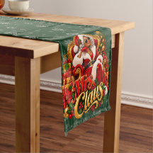 Toalha de mesa de Natal Afro-Americana com Papai N