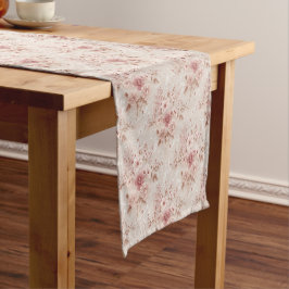 Caminho De Mesa Pequeno Toalha de Mesa Floral Romântico com Inspiração em