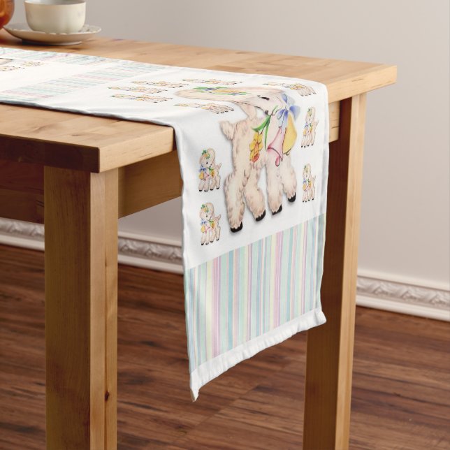 Caminho De Mesa Pequeno Toalha de Mesa Runner Páscoa (No Local)