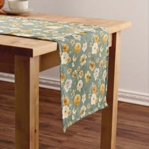 Caminho De Mesa Pequeno Toalhete de Mesa de Chá de Bebê Floral Vintage Ver