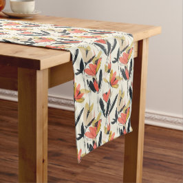 Caminho De Mesa Pequeno Toalhete de Mesa Floral Abstrato Moderno de Primav