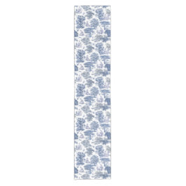 Caminho De Mesa Pequeno Toile Clássica Rustic Blue Country