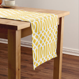 Caminho De Mesa Pequeno Trellis Amarelo