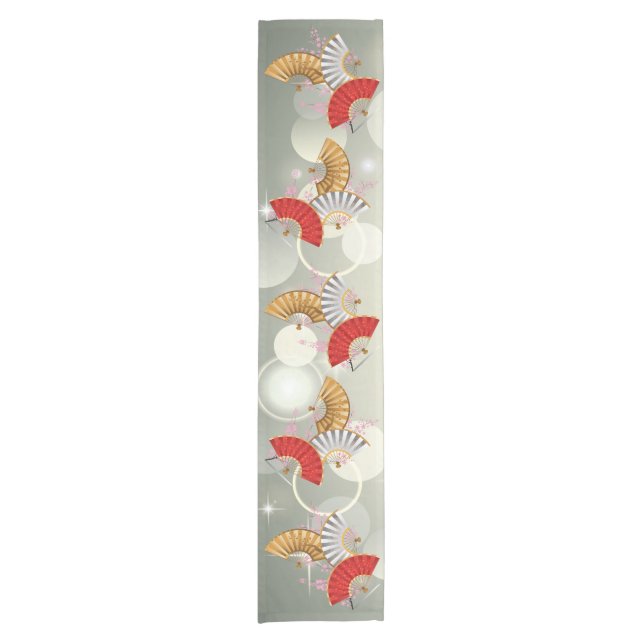 Caminho De Mesa Pequeno Três ventiladores primavera (Frente)