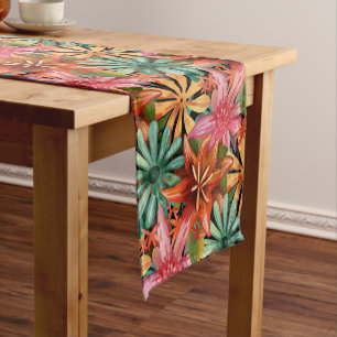 Caminho De Mesa Pequeno tropical/havaiano/floral/floral