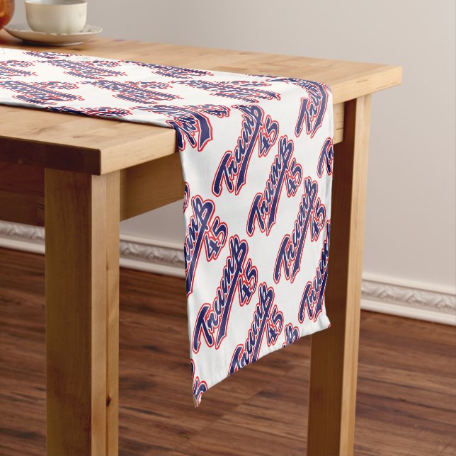 Caminho De Mesa Pequeno Trump-45-Blue (No Local)