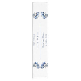 Caminho De Mesa Pequeno Tulipas no Azul Delft