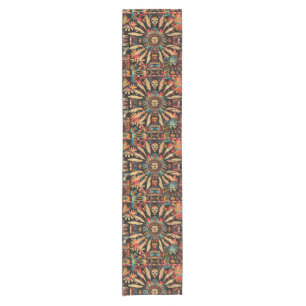 Caminho De Mesa Pequeno Turquesa Elegante "Aztec Dream" Corrida de Mesa Tê