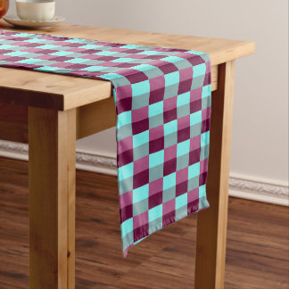 Caminho De Mesa Pequeno Turquoise and Purple Color Combination