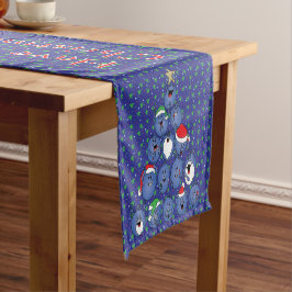 Caminho De Mesa Pequeno Um Natalzinho de Frutas Personalizado 14 x 72