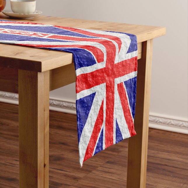 Caminho De Mesa Pequeno Union Jack Flag Design (No Local)