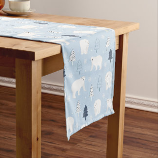 Caminho De Mesa Pequeno Ursos Polares Cuxos