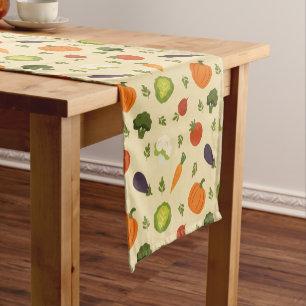 Caminho De Mesa Pequeno Veggie Garden Farmhouse Style
