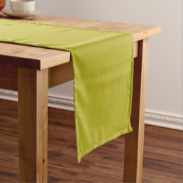 Caminho De Mesa Pequeno Verde Chartreuse Simples Cor Sólida Plana