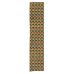 Caminho De Mesa Pequeno Vertical Amarelo, Verde, Vermelho, Preto Tela do K