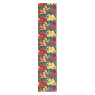 Caminho De Mesa Pequeno Vertical floral havaiano do paraíso tropical