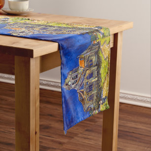 Caminho De Mesa Pequeno Vincent van Gogh - A Igreja em Auvers