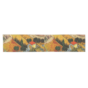 Caminho De Mesa Pequeno Vincent van Gogh - Paisagem, Casa e Plowman