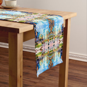Caminho De Mesa Pequeno Vintage Alemanha Munique Towngate Karistor
