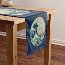 Caminho De Mesa Pequeno Vintage Japan, Excelente Wave de Kanagawa ama kanj