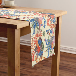 Caminho De Mesa Pequeno Vintage Pattern Bingata: Paulownia e Phoenix