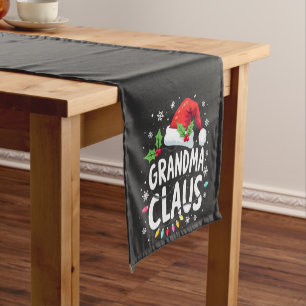Caminho De Mesa Pequeno Vovó Claus Family Union Outdoor